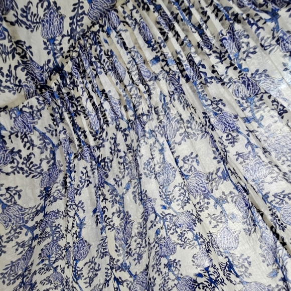 🇨🇵 Isabel Marant Etoile White & Blue Godrana Mini Dress - Picture 11 of 16